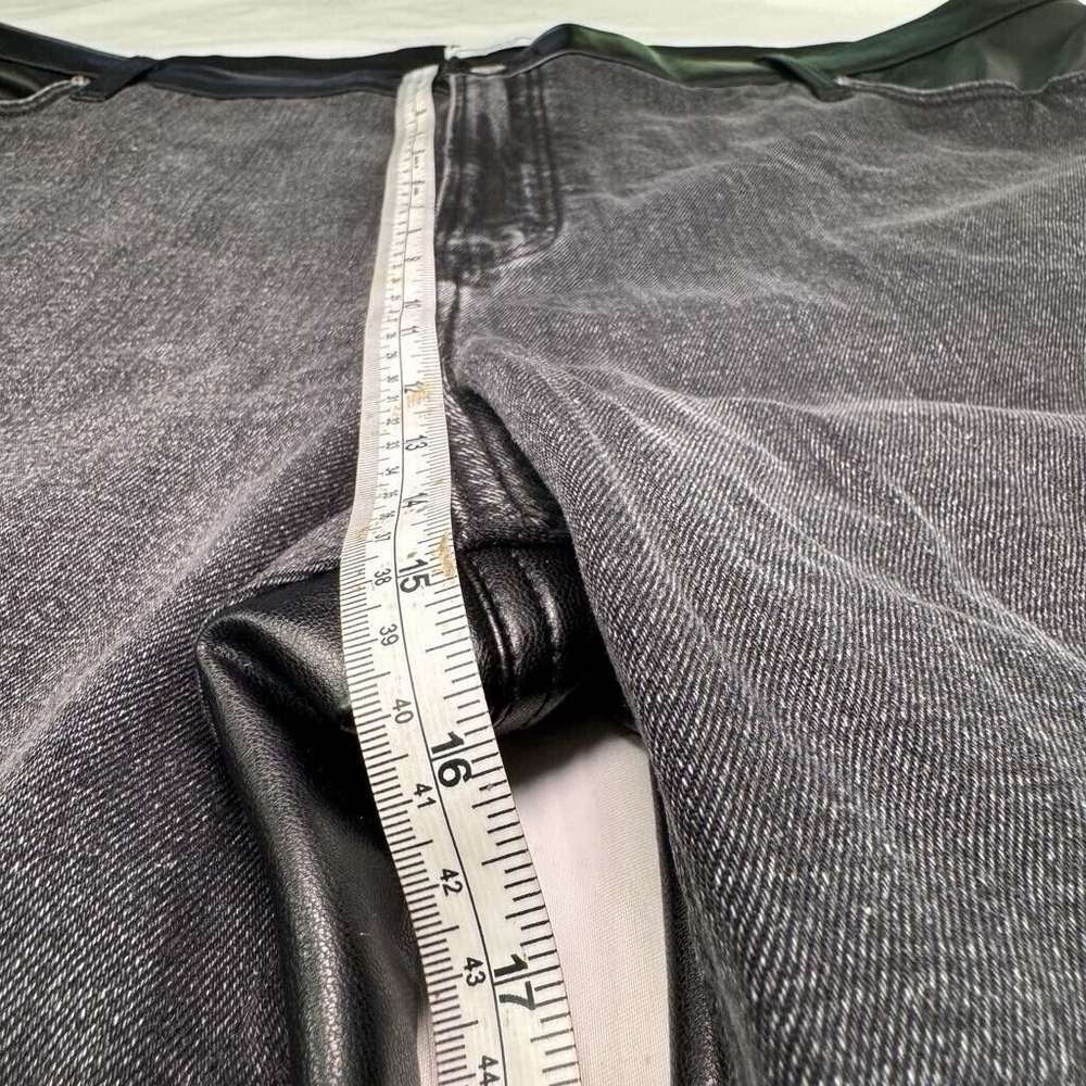 Abercrombie & Fitch The Ankle Straight Ultra High Rise Curve Love 37/24L Black - Picture 9 of 12
